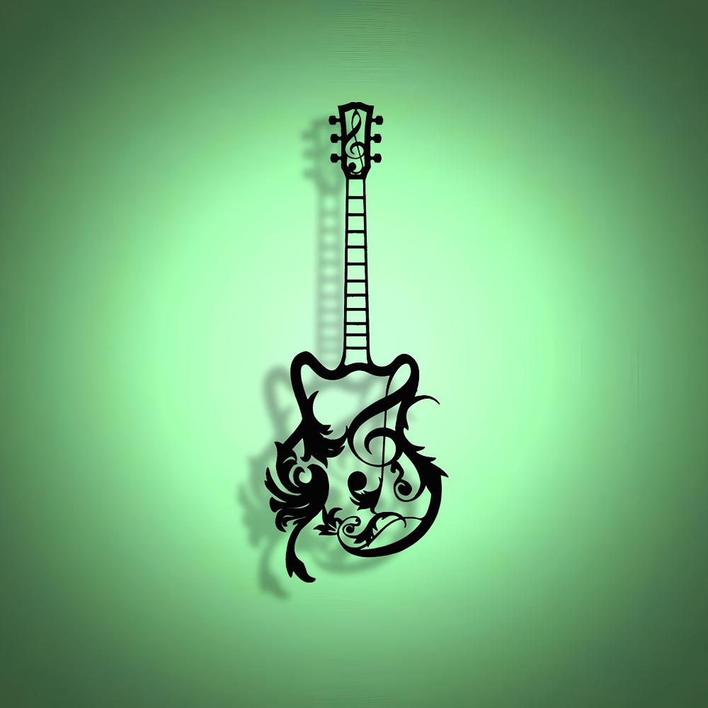 Art Craft Cafe - CIFbuy Metalowa Dekoracja Ścienna Gitara, Kute