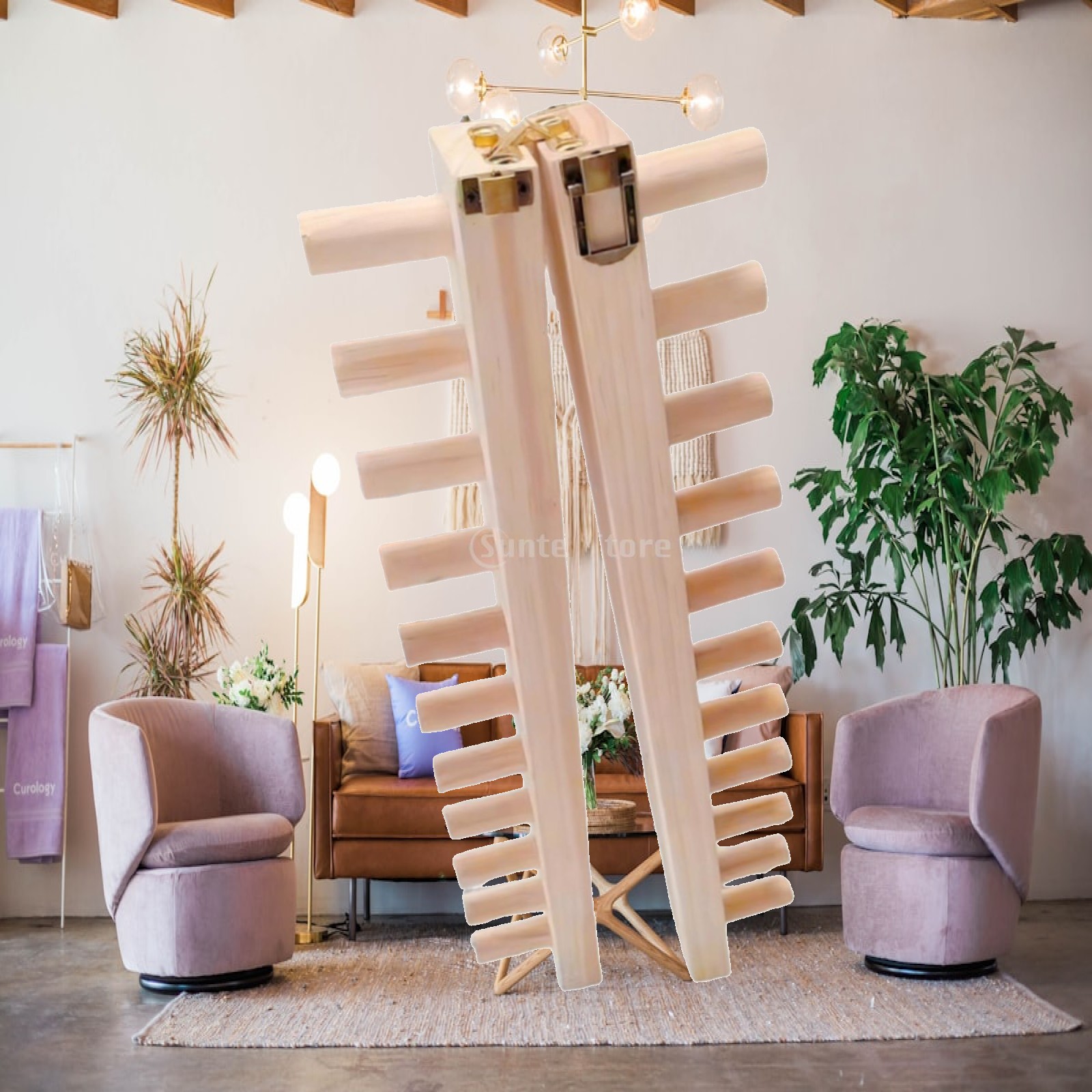 Loom Weaving Frame - Gruby koc tkany na ręcznym tkalczyku,