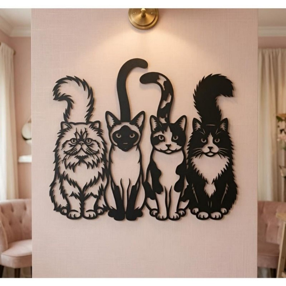Art Craft Cafe - CIFBUY Retro Metalowa Dekoracja Ścienna z