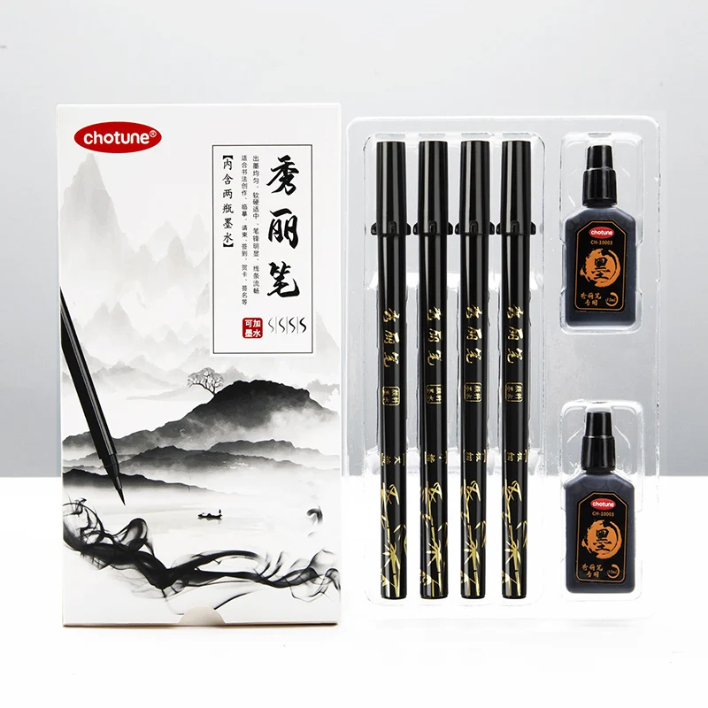 Calligraphy Pen Set - Zestaw pisaków z czarnym tuszem do