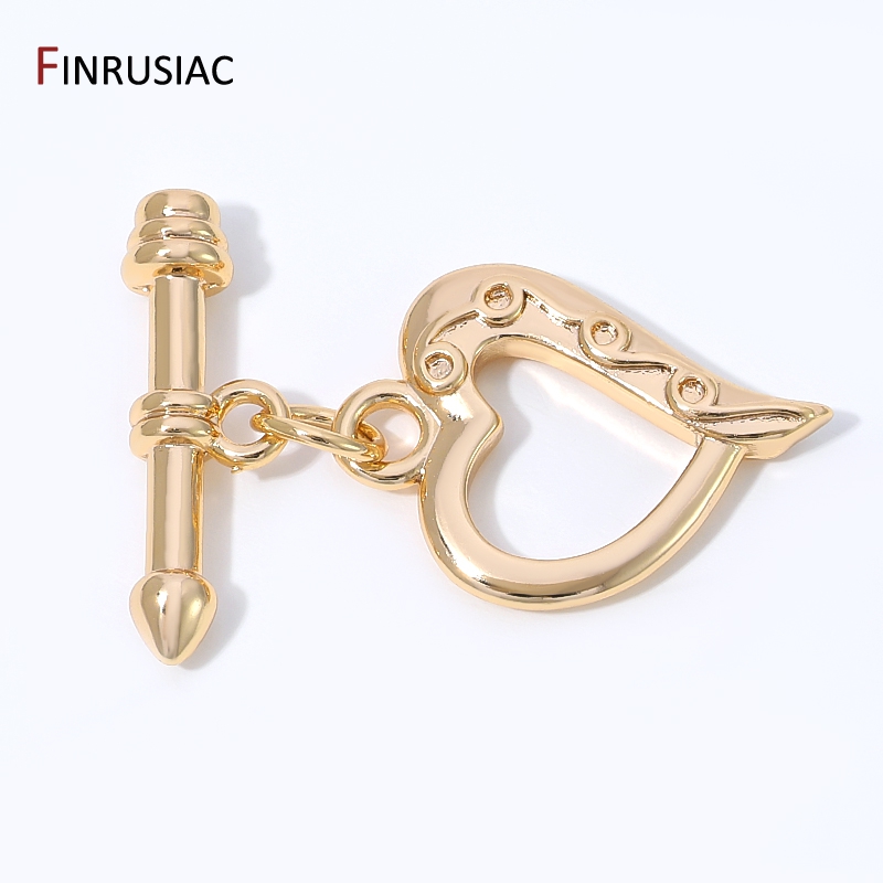Art Craft Ideas - Złote (14K) pozłacane mosiężne zapięcia typu
