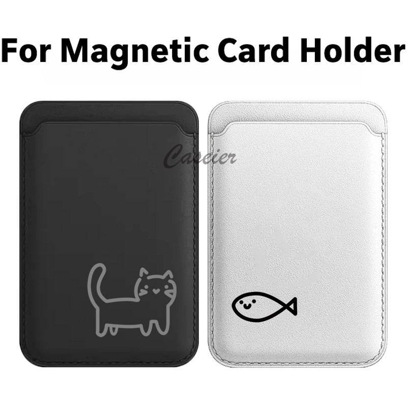 Art Craft Bag - Portfel magnetyczny ze skóry z wzorem