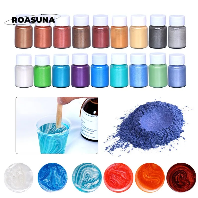 Alcohol Ink Set - 24-kolorowy proszek z masy perłowej do