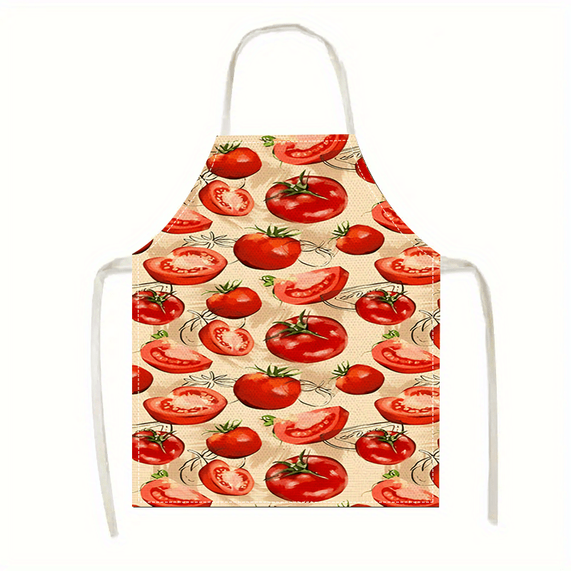 Art Craft Vegetables - Fartuch Pomidorowy Czerwony Warzywny Kuchenny Do