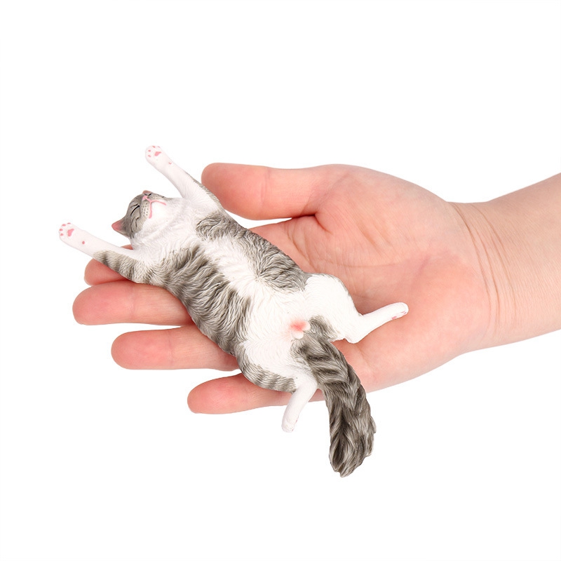 Art Craft Cat - Kreatywna figurka śpiącego kota Leżąca pozycja