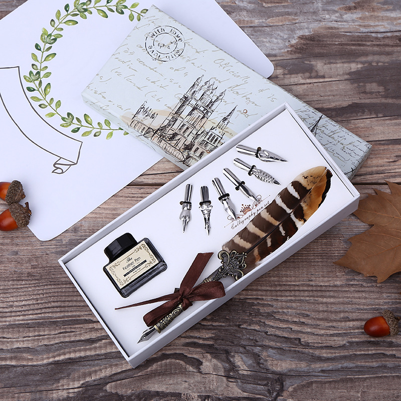 Calligraphy Pen Set - Zestaw do pisania retro piórem z