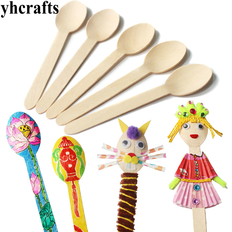 Art Craft Kindergarten - 20 SZTUK/PARTIA. Drewniana łyżka sztuki i