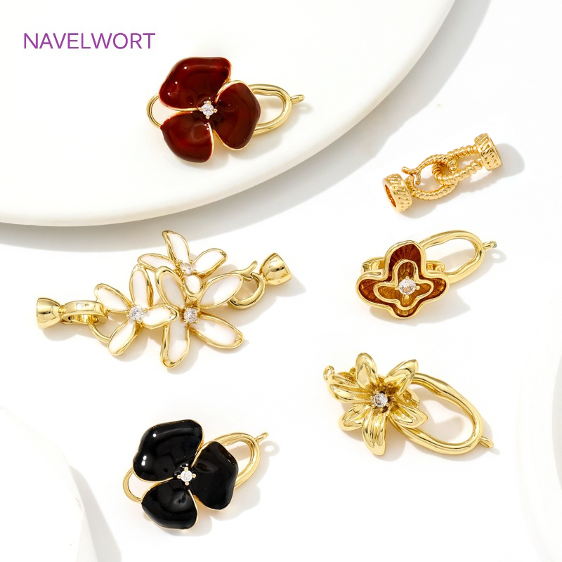 Art Craft Ideas - Wiele stylów 18K pozłacane mosiężne zapięcie