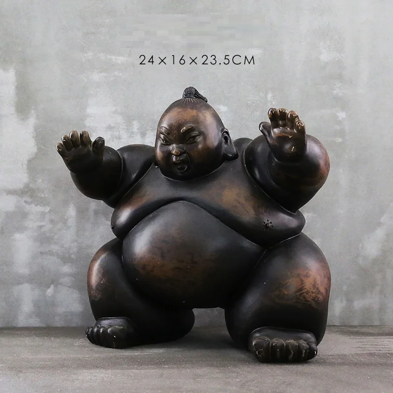 Art Craft Japan - Japońska figurka Sumo Figurka Abstrakcyjna Retro