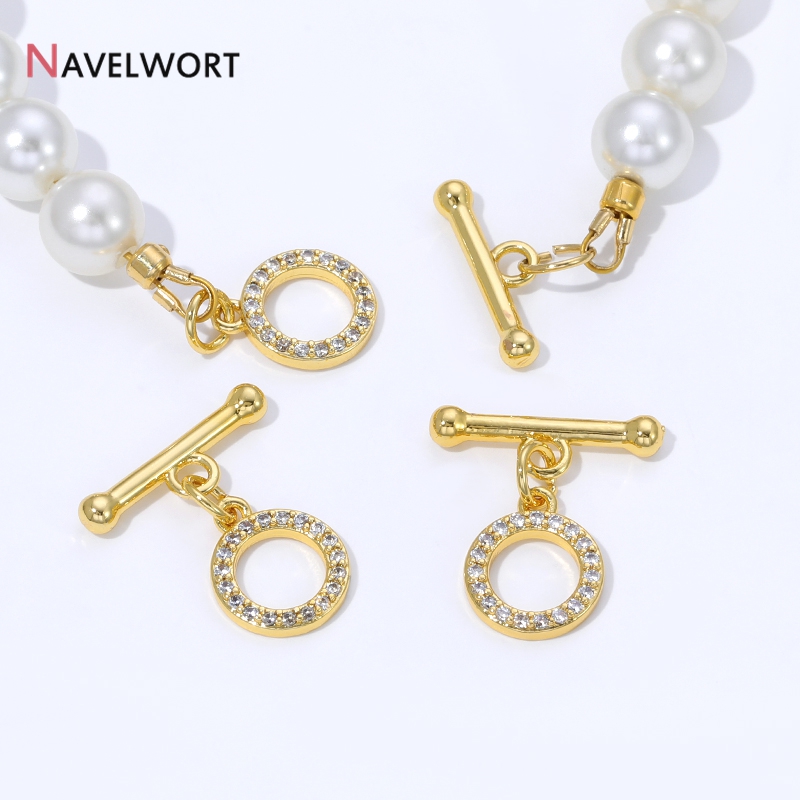 Art Craft Ideas - Złote (18K) pozłacane mosiężne zapięcia OT