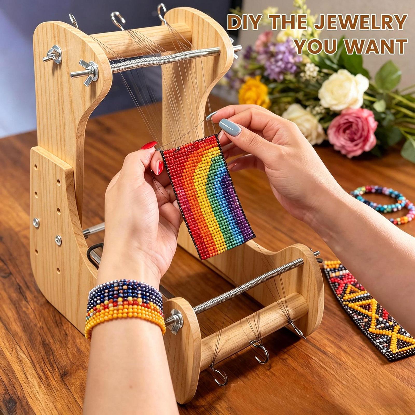 Loom Weaving Frame - Uniwersalna krosna do koralików z regulowaną