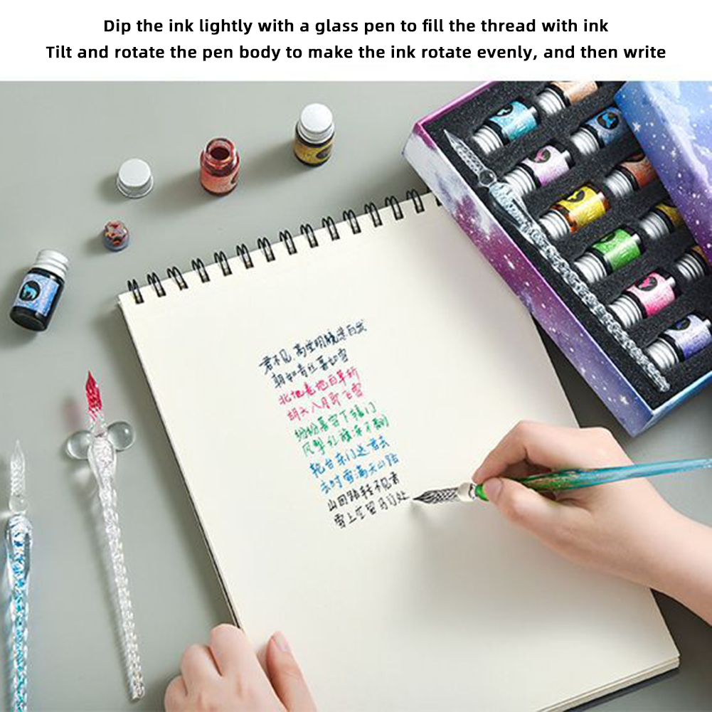 Kaligrafia pióro ze szklaną st – Calligraphy Pen Set recenzja i cena