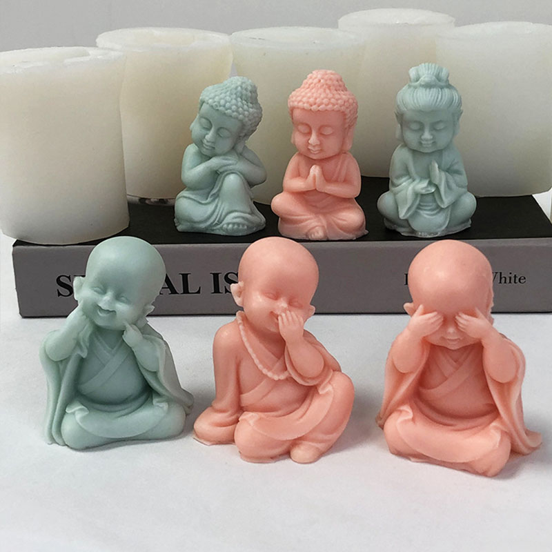 3D mały mnich świeca silikonow – Art Craft Show recenzja i cena