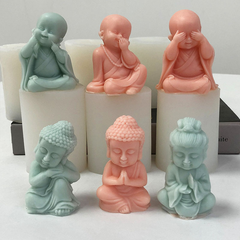 3D mały mnich świeca silikonow – Art Craft Show recenzja i cena