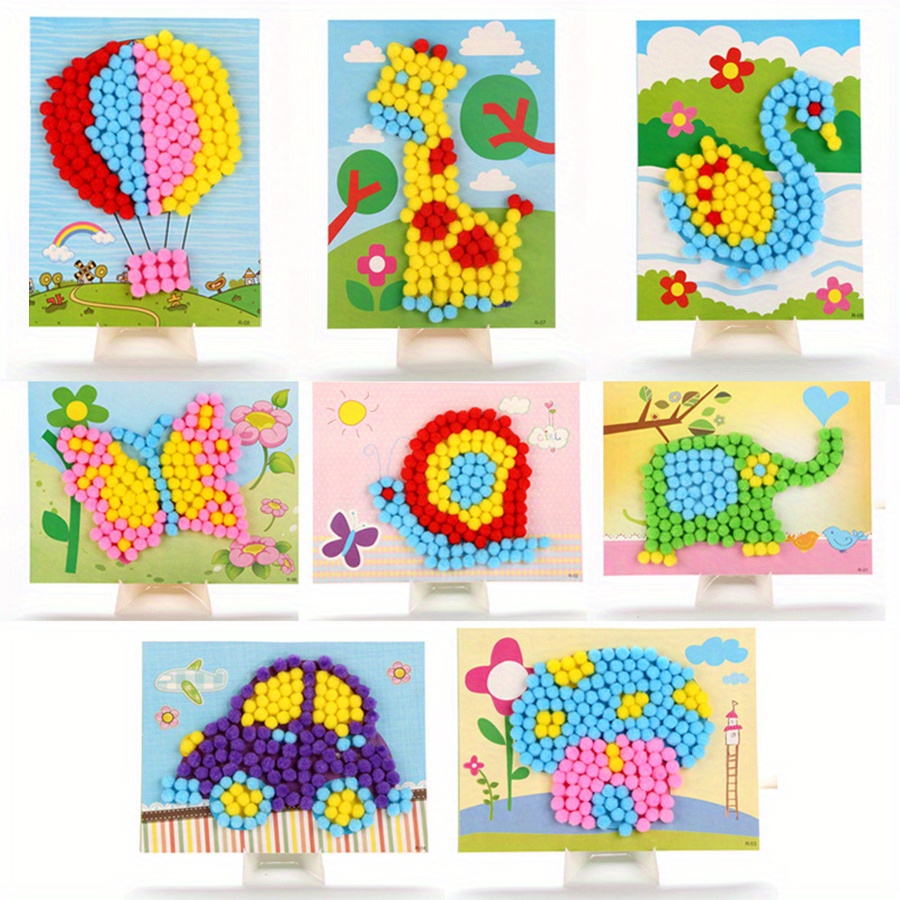 2 szt. 16x21cm Kolorowe Pompon – Art Craft Animals recenzja i cena
