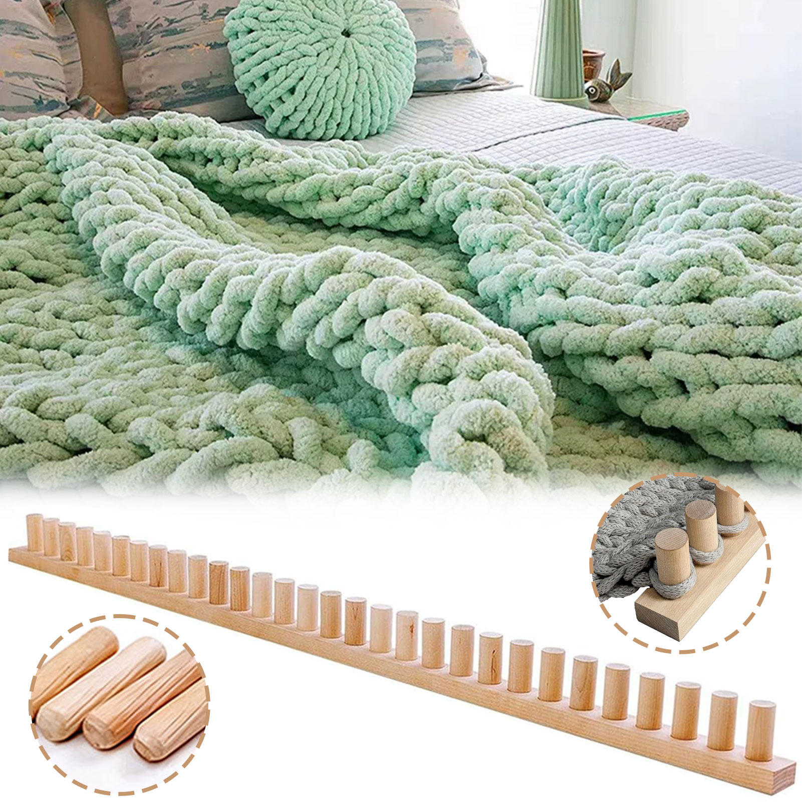 Drewniana rama krosna, krosna  – Loom Weaving Frame recenzja i cena