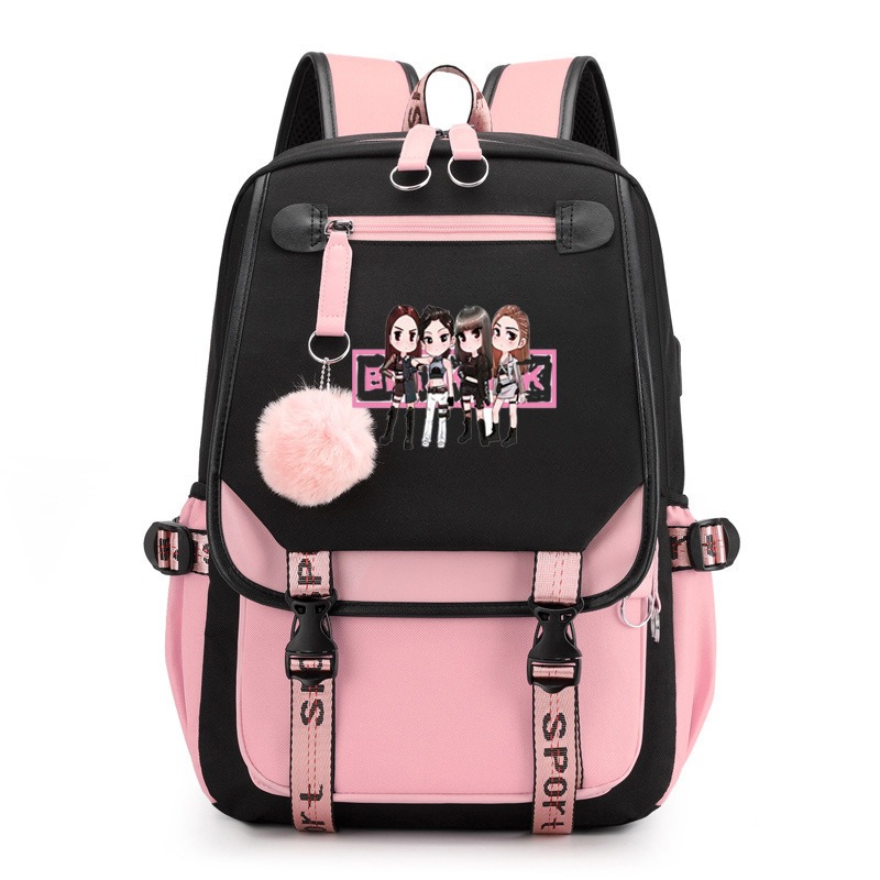 Plecak Black Pink z wzorem, du – Art Craft Bag recenzja i cena