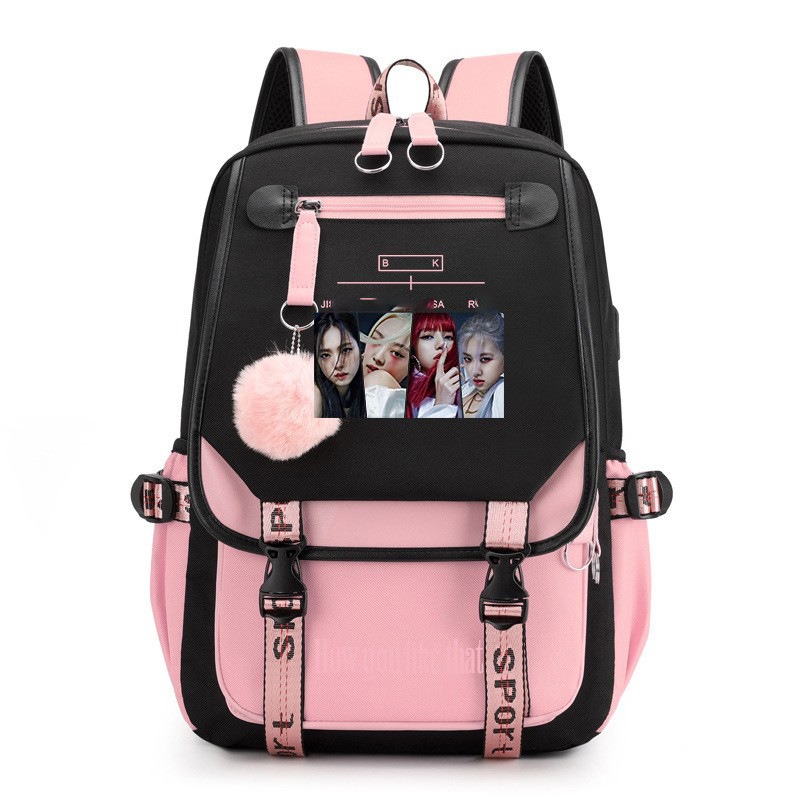Plecak Black Pink z wzorem, du – Art Craft Bag recenzja i cena