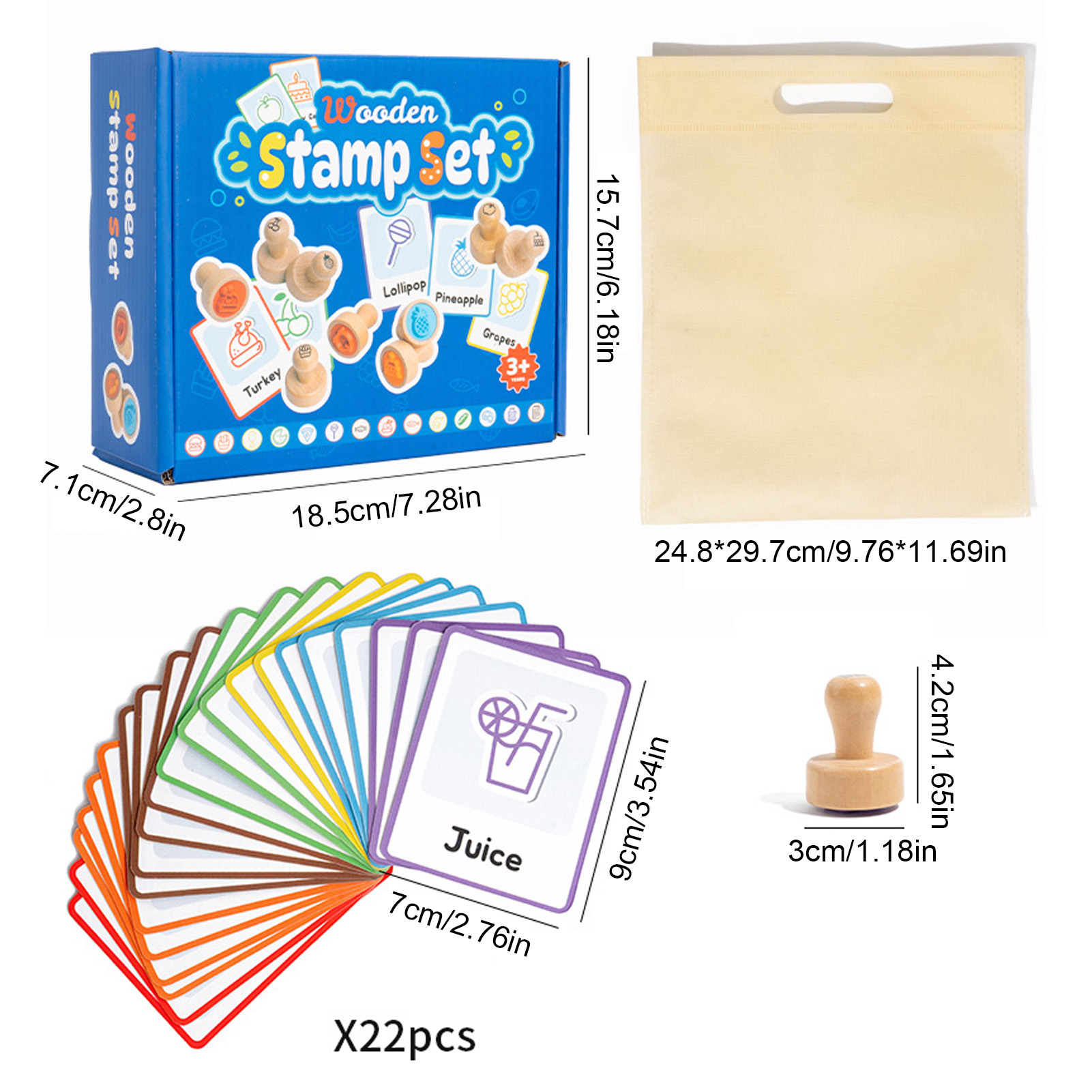Drewniane stemple z naturalneg – Art Craft Vegetables recenzja i cena