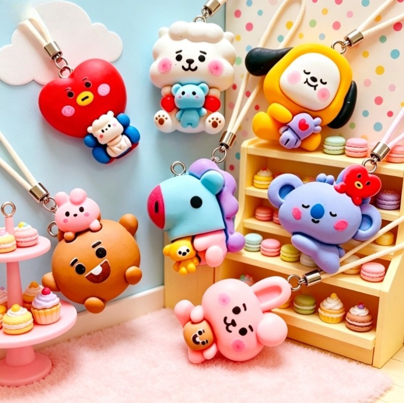 7 szt. BT21 Żywiczne Charmsy z – Art Craft Ideas recenzja i cena