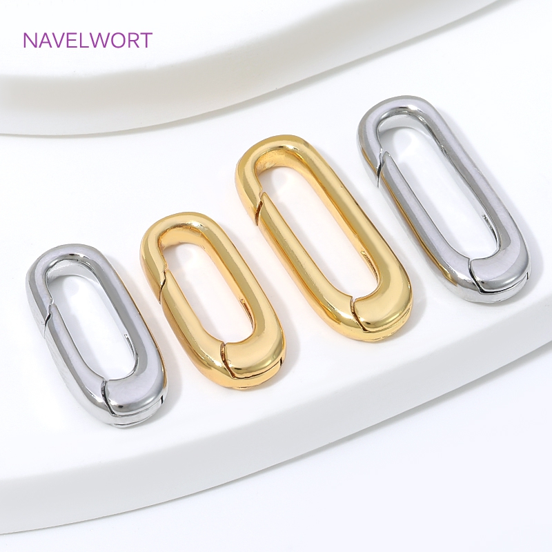 1/2/4 szt. Złote (18K) owalne  – Art Craft Ideas recenzja i cena