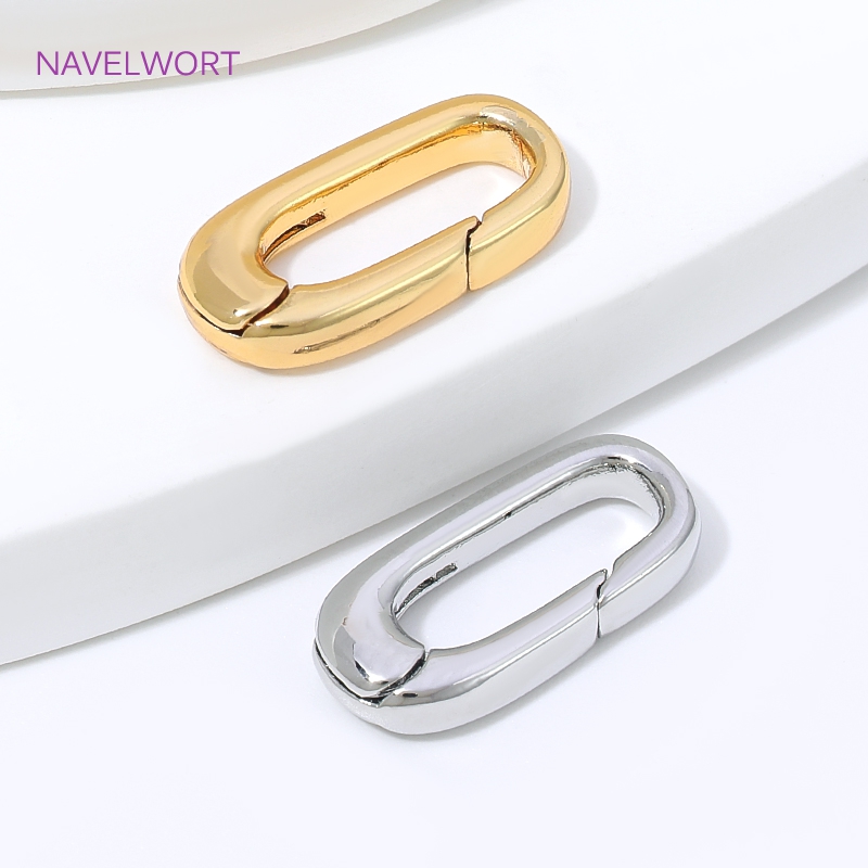 1/2/4 szt. Złote (18K) owalne  – Art Craft Ideas recenzja i cena