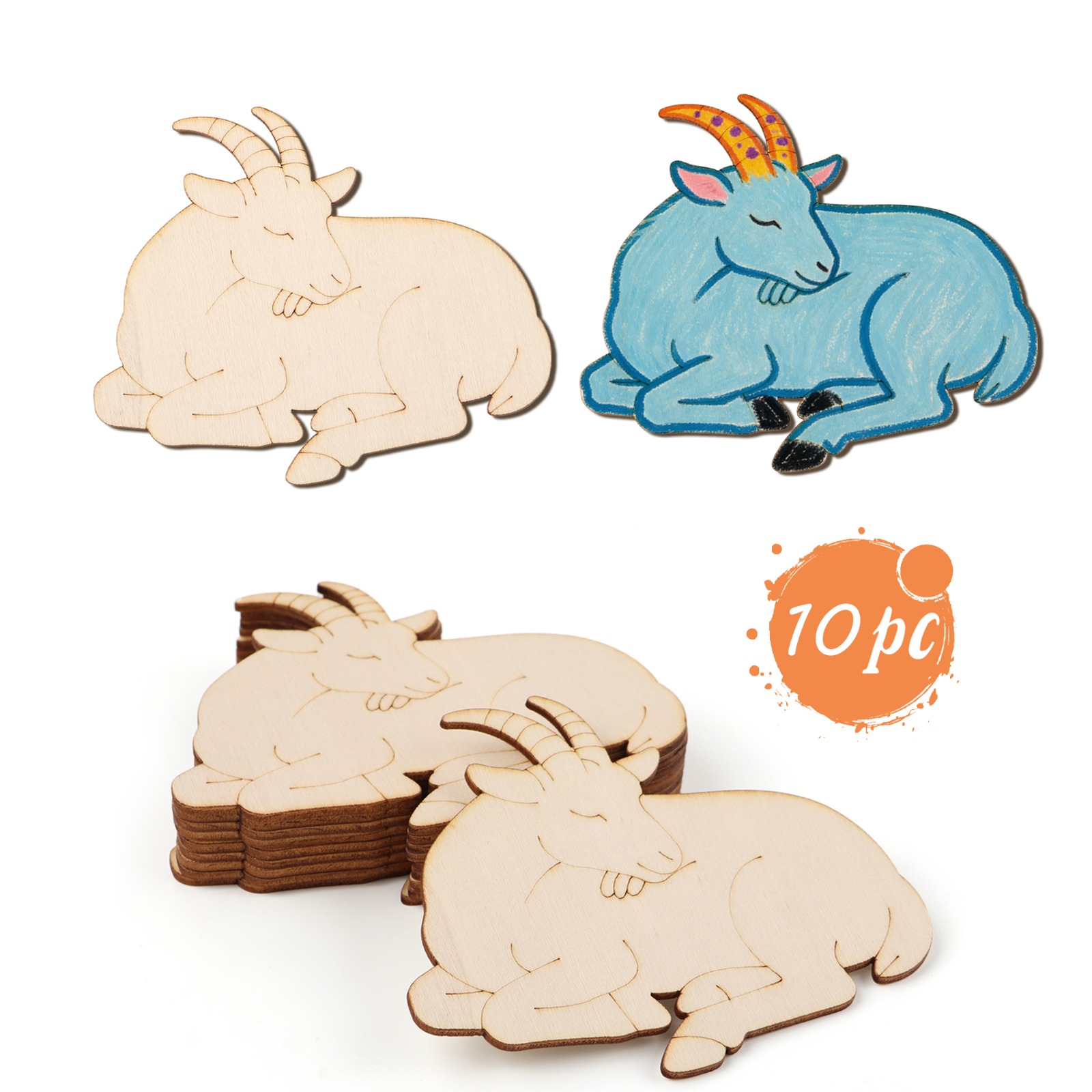 10 sztuk/zestaw Niedokończone  – Art Craft Animals recenzja i cena