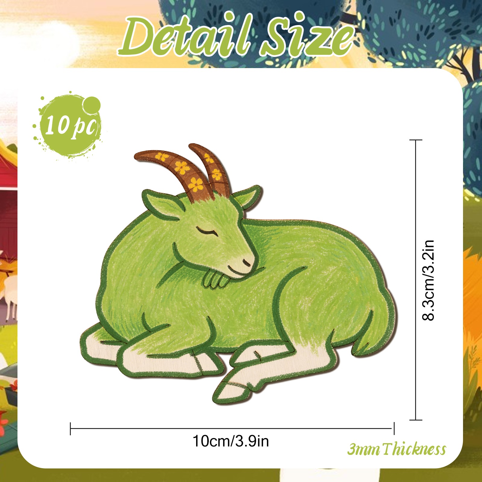 10 sztuk/zestaw Niedokończone  – Art Craft Animals recenzja i cena